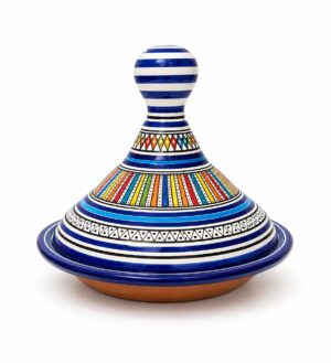 Un grand Tagine à motifs colorés pour 10 personnes