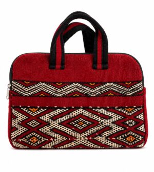 Sac à PC portable (motif rouge et blanc)