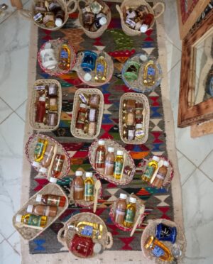 Paniers (miel, huile, amlou)