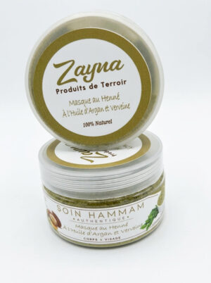 Masque au Henné A L'huile d'argan et verveine