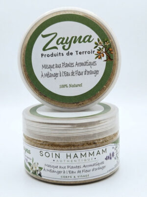Masque  aux Plantes Aromatiques a melnager a l'eau de Fleur d'oranger